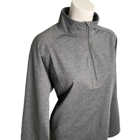 Sport-Tek Sport-Wick Fleece Jacket Women's XL Gray Zip Long-Sleeve Stretch NWOT - Picture 3 of 10